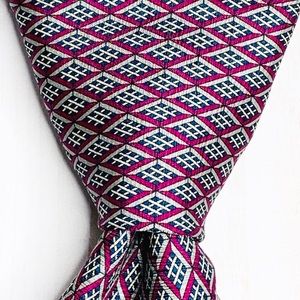 VALENTINO Geometric Tie Men's Silk Tie